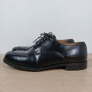 David Taylor Oxfords Mens 10D Black Leather Classic Dark Academia Preppy